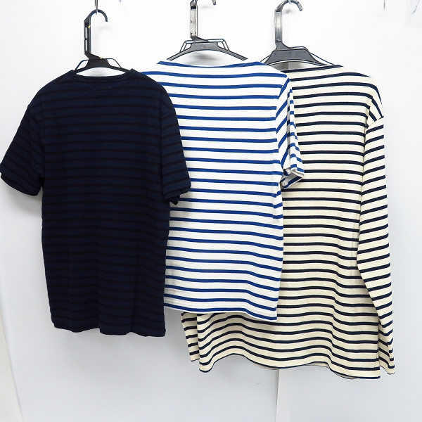 実際に弊社で買取させて頂いたEDIFICE/エディフィス SAINT JAMES/セントジェームス他 半袖/長袖 ボーダー カットソー/Tシャツ 3点セットの画像 1枚目
