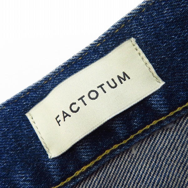 実際に弊社で買取させて頂いた【未使用】FACTOTUM/ファクトタム Eストレッチデニム ストレートパンツ Charles 08043401/29の画像 2枚目