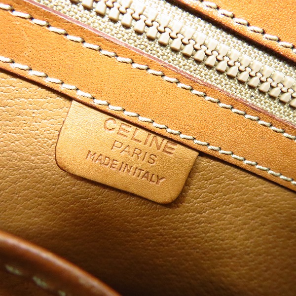 実際に弊社で買取させて頂いたCELINE/セリーヌ マカダム柄 ヴィンテージ トートバッグの画像 4枚目