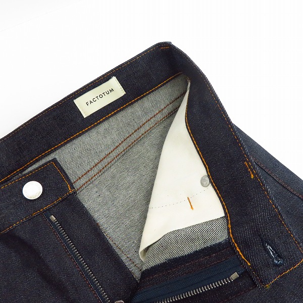 実際に弊社で買取させて頂いた【未使用】FACTOTUM/ファクトタム リジットストレッチデニム ストレートパンツ Charles 08043001/30の画像 5枚目
