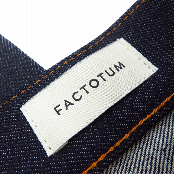 実際に弊社で買取させて頂いた【未使用】FACTOTUM/ファクトタム リジットストレッチデニム スキニーパンツ William 08043201/32の画像 2枚目