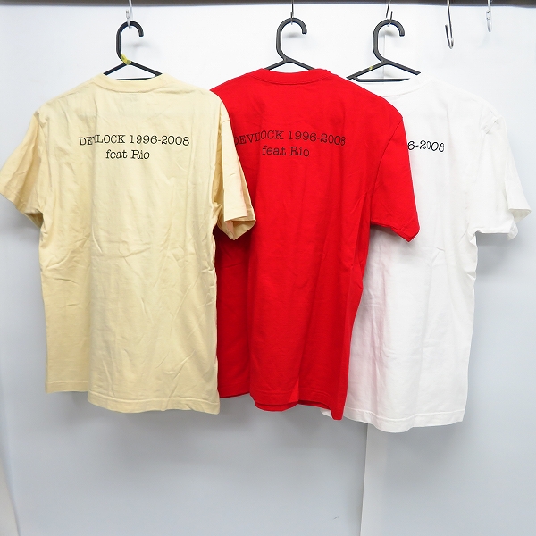 実際に弊社で買取させて頂いたDEVILOCK/デビロック×RIO フォトプリントTシャツ 3点セットの画像 1枚目
