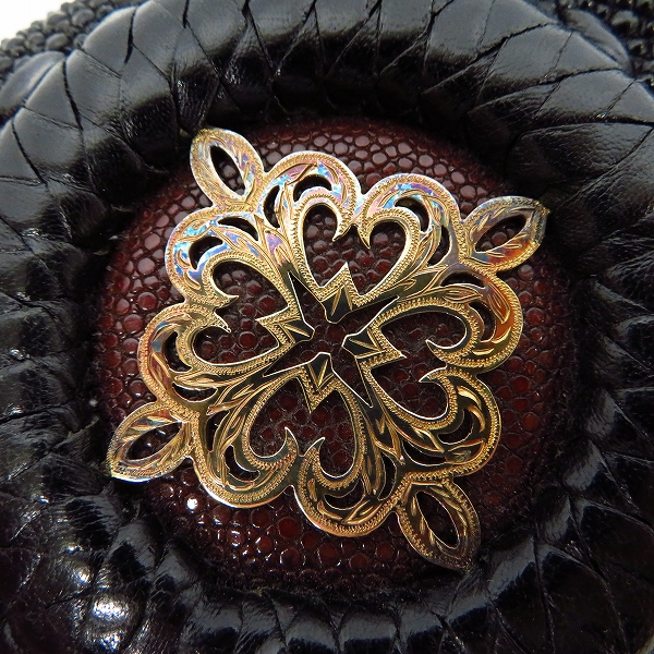 実際に弊社で買取させて頂いたLEATHERS & TREASURES/レザーズアンドトレジャーズ スティングレイ 2つ折り財布の画像 6枚目