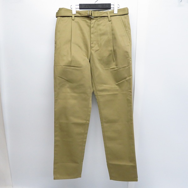 実際に弊社で買取させて頂いた【未使用】FACTOTUM×DICKIES/ファクトタム×ディッキーズ 1タックロングベルトチノスラックス BEIGE/09050136/46