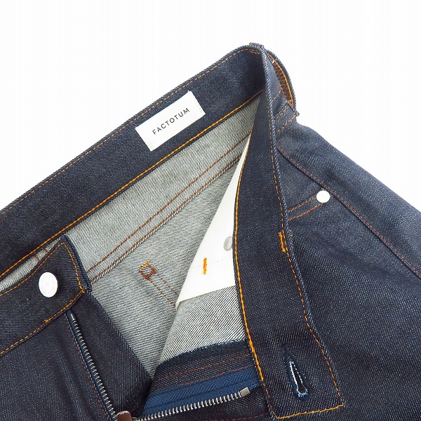 実際に弊社で買取させて頂いた【未使用】FACTOTUM/ファクトタム リジットストレッチデニム スキニーパンツ William 08043201/32の画像 6枚目