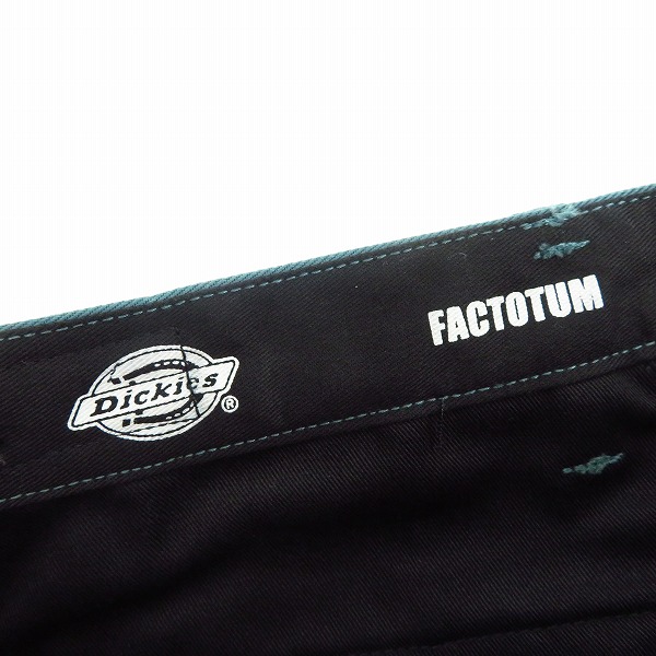 実際に弊社で買取させて頂いた【未使用】FACTOTUM×DICKIES/ファクトタム×ディッキーズ 1タックロングベルトチノスラックス GREEN/09050136/48の画像 2枚目