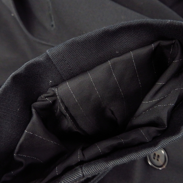 実際に弊社で買取させて頂いたLITHIUM HOMME/リチウムオム コットン ショート　トレンチコート LH28-0502/46の画像 5枚目