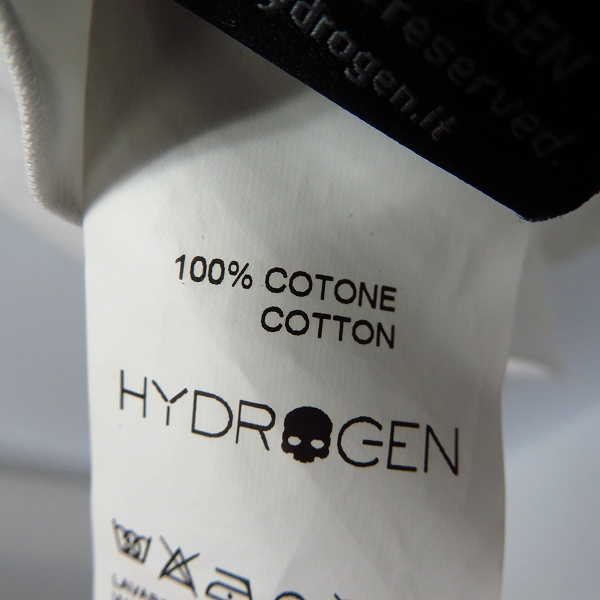 実際に弊社で買取させて頂いたHYDROGEN/ハイドロゲン スカルプリント 半袖Ｔシャツ Mの画像 4枚目