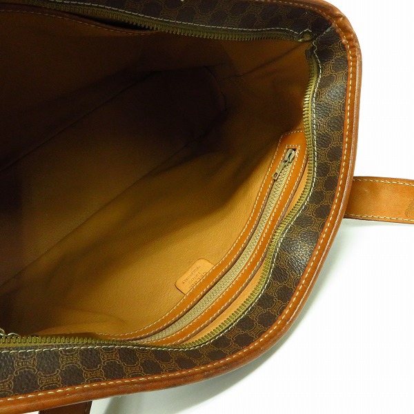 実際に弊社で買取させて頂いたCELINE/セリーヌ マカダム柄 ヴィンテージ トートバッグの画像 3枚目