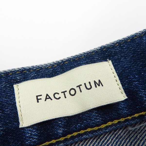 実際に弊社で買取させて頂いた【未使用】FACTOTUM/ファクトタム Eストレッチデニム ストレートパンツ Charles 08043401/30の画像 2枚目