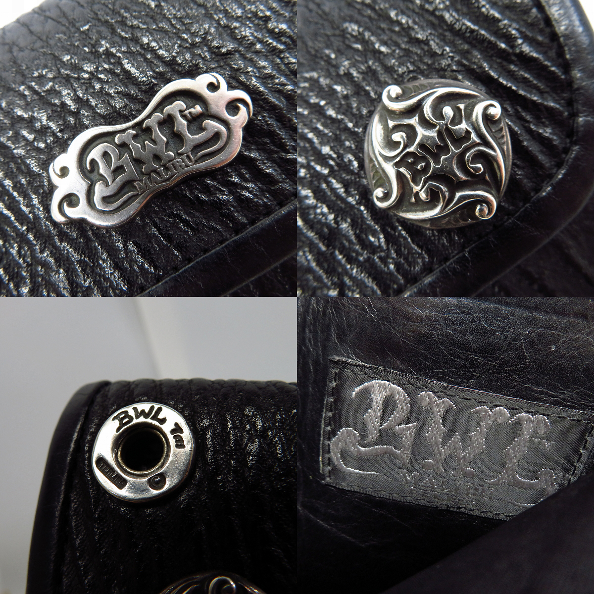 実際に弊社で買取させて頂いた【ギャラ付】BWL/ビルウォールレザー Shark Skin/シャークスキン 3つ折り財布/ウォレット W978 の画像 5枚目