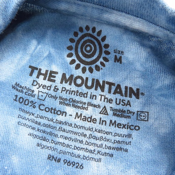 実際に弊社で買取させて頂いたDESCENDANT×THE MOUNTAIN/ディセンダント×ザマウンテン タイダイ柄 プリントTシャツ/カットソー/Mの画像 2枚目