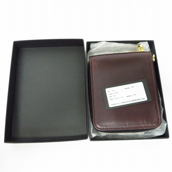 実際に弊社で買取させて頂いたBACKLASH/バックラッシュ ホーウィンレザーショート ラウンドZIPウォレット 440-02の画像 8枚目