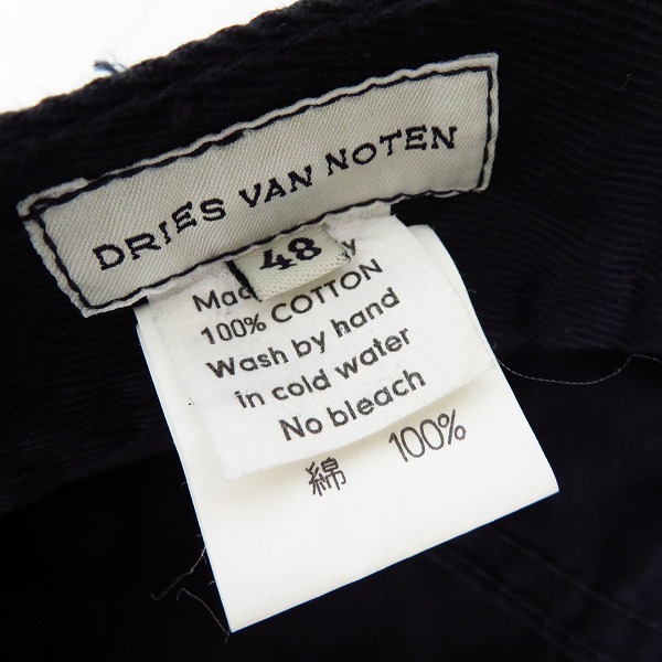 実際に弊社で買取させて頂いたDRIES VAN NOTEN/ドリスヴァンノッテン パンツ ブラック/48の画像 3枚目