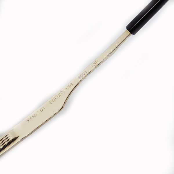 実際に弊社で買取させて頂いた999.9/フォーナインズ 度入り/眼鏡/メガネフレーム フルリム アイウェア ブラウン/NPM-101の画像 4枚目