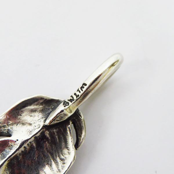 実際に弊社で買取させて頂いたBWL/ビルウォールレザー グラフィティフェザー ネックレス/ペンダントトップ w/ゴールドサダー w/ストーンの画像 3枚目