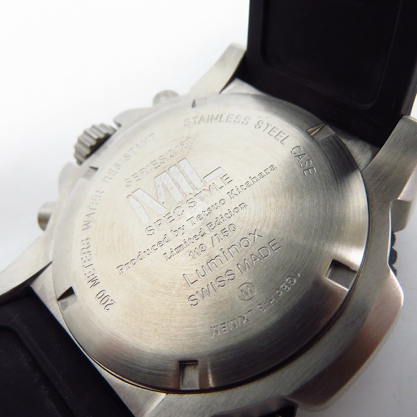 実際に弊社で買取させて頂いたLUMINOX/ルミノックス 北原哲夫 MIL SPEC STYLE LIMITED EDITION 3180の画像 3枚目