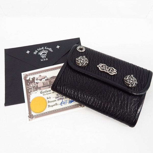 実際に弊社で買取させて頂いた【ギャラ付】BWL/ビルウォールレザー Shark Skin/シャークスキン 3つ折り財布/ウォレット W978 の画像 7枚目