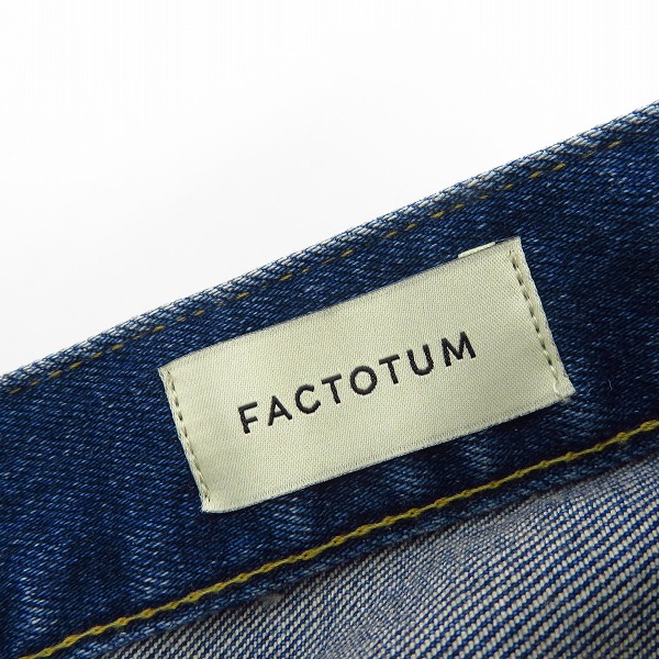実際に弊社で買取させて頂いた【未使用】FACTOTUM/ファクトタム Eストレッチデニム テーパードパンツ Jack 08043501/32の画像 2枚目