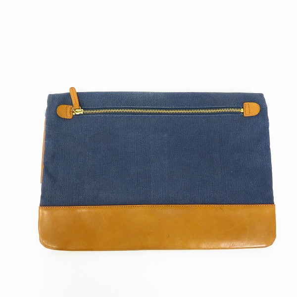 実際に弊社で買取させて頂いたEDIFICE×CLEDRAN/エディフィス×クレドラン 2WAY トート クラッチバック レザー切替の画像 1枚目