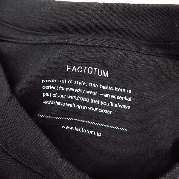 実際に弊社で買取させて頂いた【未使用】FACTOTUM/ファクトタム スイスコットン天竺 クルーL/S/ロングスリーブ 01081135/48の画像 2枚目