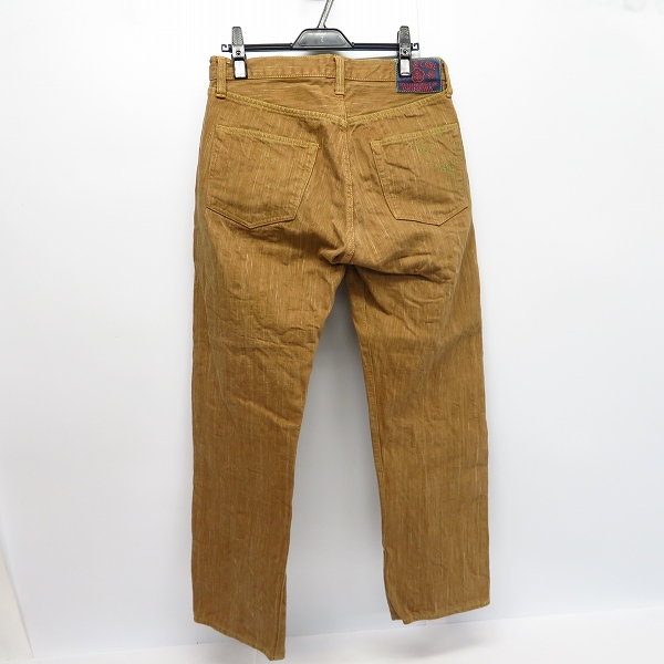 実際に弊社で買取させて頂いたSUGAR CANE/シュガーケーン 砂糖黍 ボタンフライデニムパンツ ベージュ W33L34の画像 1枚目