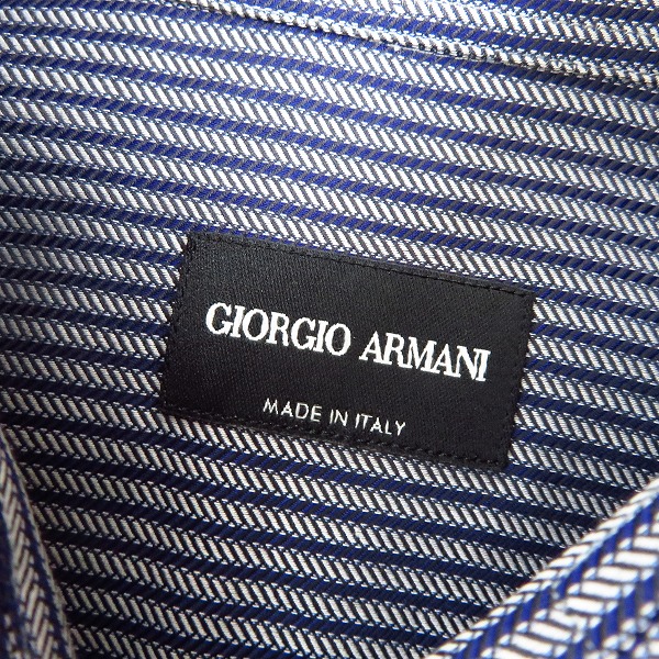 実際に弊社で買取させて頂いた【未使用】GIORGIO ARMANI/ジョルジオアルマーニ ドレスシャツ/39の画像 2枚目