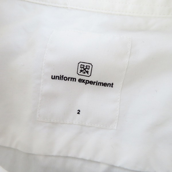 実際に弊社で買取させて頂いたuniform experiment/ユニフォームエクスペリメント GRAFFITI REGULAR COLLAR SHIRT ロゴプリントシャツ 2の画像 2枚目