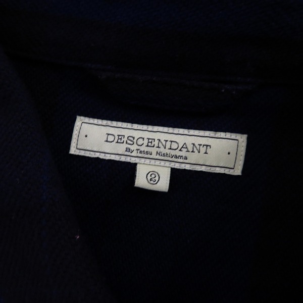 実際に弊社で買取させて頂いたDESCENDANT/ディセンダント ストライプ コットン 長袖シャツ/2の画像 2枚目