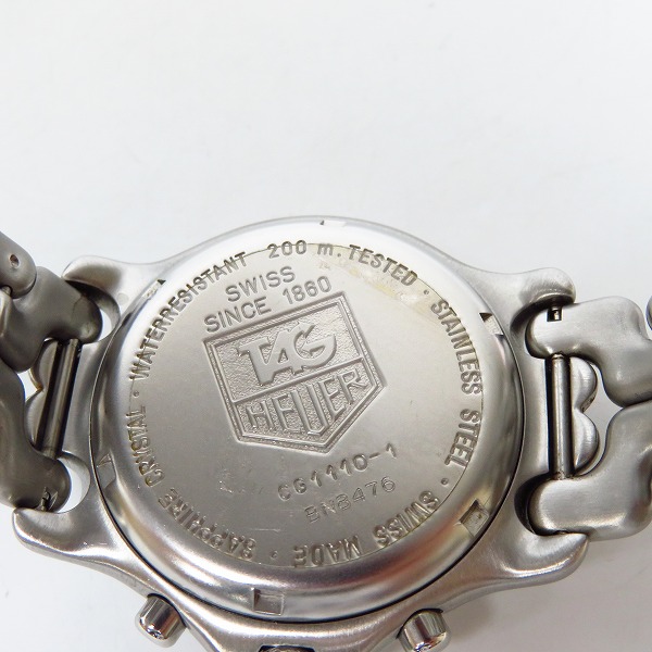 実際に弊社で買取させて頂いたTAG HEUER/タグホイヤー セル クロノグラフ 腕時計 CG1110-1 BA0473の画像 3枚目