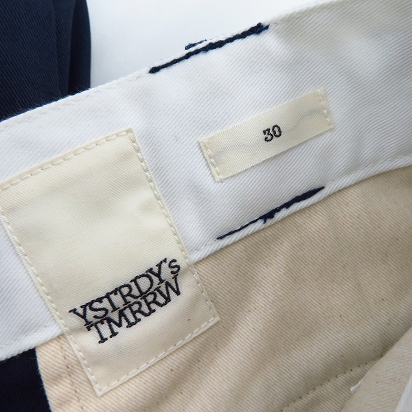 実際に弊社で買取させて頂いた【未使用】YSTRDY's TMRRW×DICKIES/イエスタデイズ トゥモロー×ディッキーズ 874 WORK PANTS NAVY/YT-P0352/30の画像 3枚目