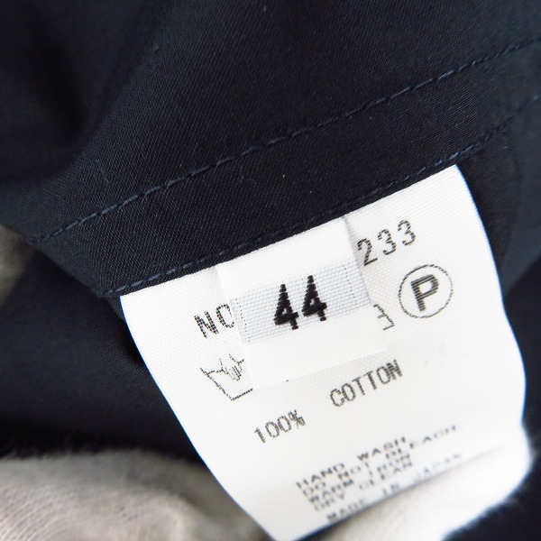 実際に弊社で買取させて頂いた【未使用】FACTOTUM/ファクトタム VALLIS コットン 長袖シャツ 05060233/44の画像 3枚目