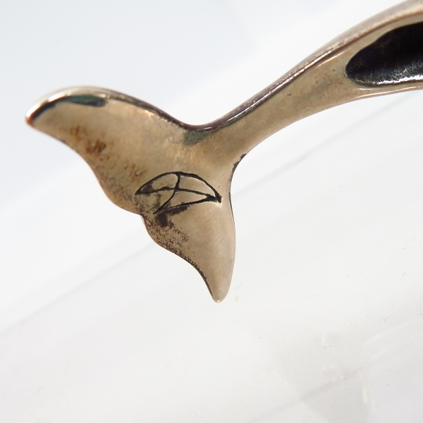 実際に弊社で買取させて頂いたCRAZY PIG DESIGNS/クレイジーピッグ TWO DOLPHINS BRACELET/2 ドルフィン ストーン バングルの画像 6枚目