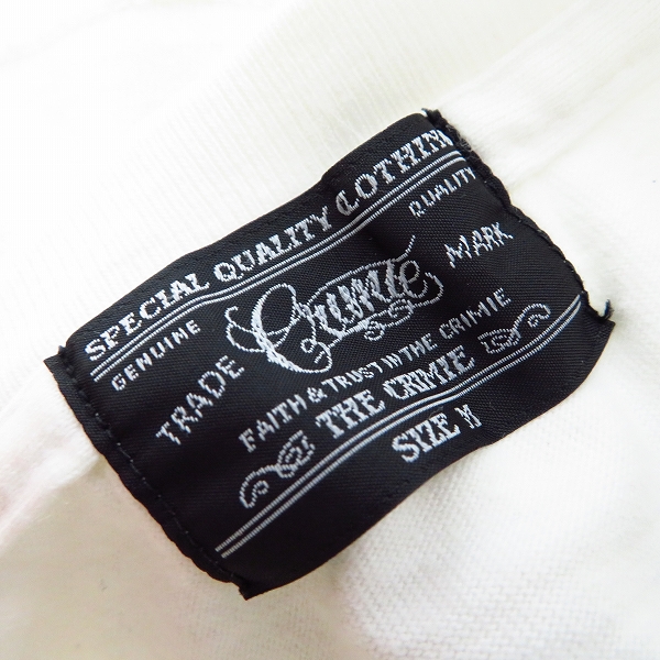 実際に弊社で買取させて頂いたCRIMIE/クライミー プリント ハーフスリーブ/半袖 カットソー/Tシャツ Size：M 2点セットの画像 2枚目