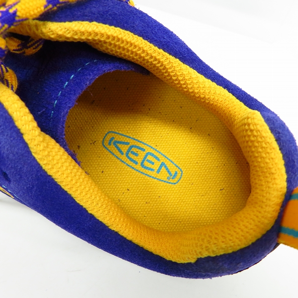 実際に弊社で買取させて頂いたKEEN/キーン JASPER/ジャスパー シューズ パープル/イエロー 1274-PPTQ/27.5の画像 4枚目