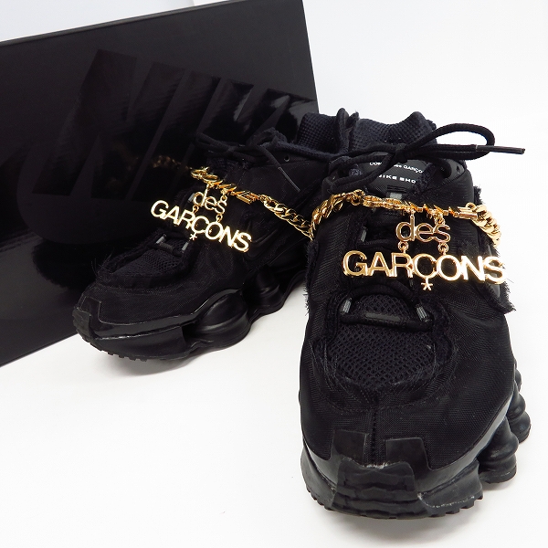 実際に弊社で買取させて頂いたNIKE×COMME des GARCONS/ナイキ×コムデギャルソン W NIKE SHOX TL/CDG ロゴチェーン装飾 CJ0546-001/25の画像 0枚目