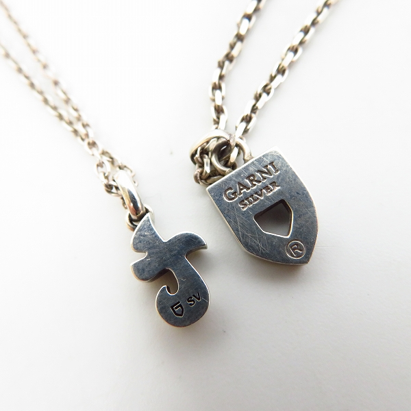 実際に弊社で買取させて頂いたGARNI/ガルニ Gロゴ トップ/イニシャ T ペンダント/ネックレスチェーン 2点セット の画像 1枚目