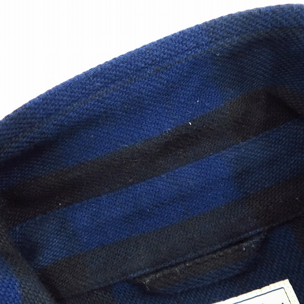 実際に弊社で買取させて頂いたDESCENDANT/ディセンダント ストライプ コットン 長袖シャツ/2の画像 5枚目