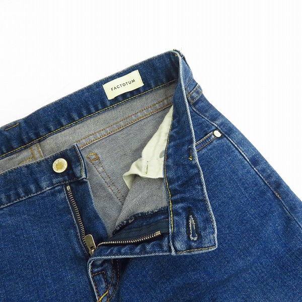 実際に弊社で買取させて頂いた【未使用】FACTOTUM/ファクトタム Eストレッチデニム スキニーパンツ William 08043601/31の画像 6枚目