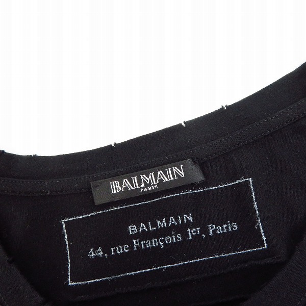 実際に弊社で買取させて頂いた【未使用】BALMAIN/バルマン Tシャツ クルーネック カットソー 3パック J607 C134/XSの画像 2枚目