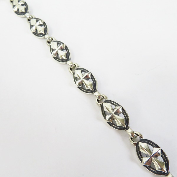 実際に弊社で買取させて頂いたBILL WALL LEATHER/BWL/ビルウォールレザー オーバルクロス ブレスレットの画像 2枚目