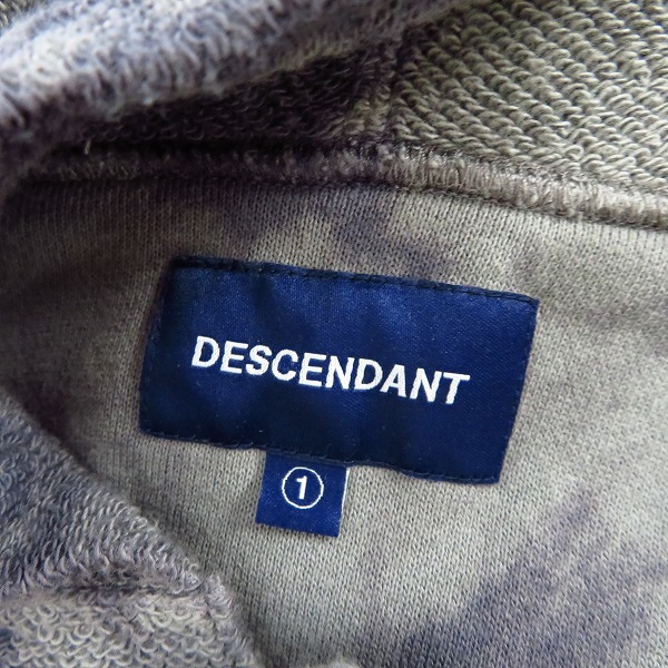 実際に弊社で買取させて頂いた【18SS】DESCENDANT/ディセンダント BAJA TIE DYE HOODED SWEATSHIRT パイル生地パーカー/1の画像 2枚目