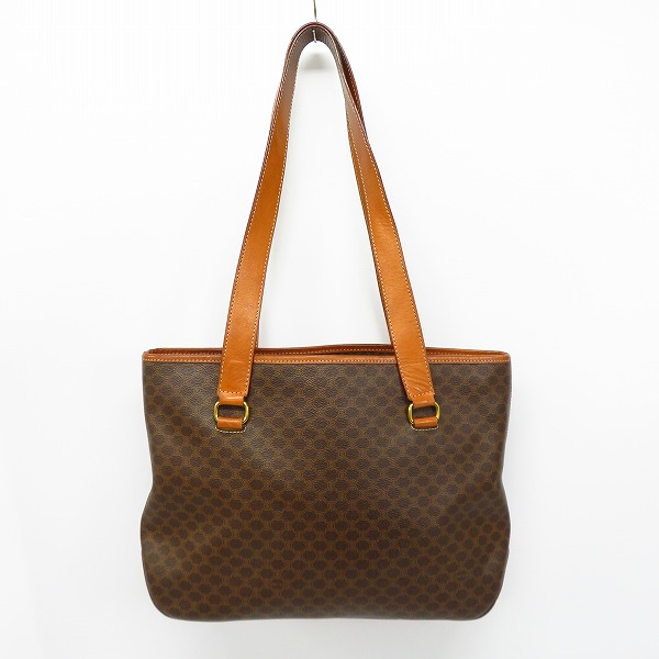 実際に弊社で買取させて頂いたCELINE/セリーヌ マカダム柄 ヴィンテージ トートバッグの画像 1枚目