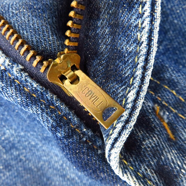 LEVIS/リーバイス 刻印16 ビッグE SCOVILL/スコービルジップ デニム 