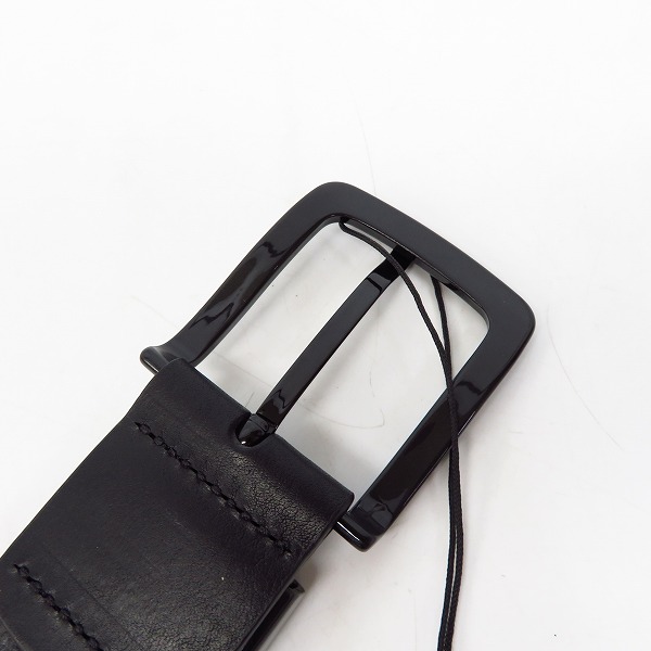 実際に弊社で買取させて頂いた【未使用】EMPORIO ARMANI/エンポリオ アルマーニ レザー ロゴバックル ベルト Y4S201 90/36の画像 2枚目