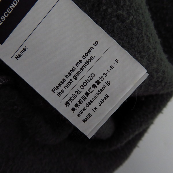 実際に弊社で買取させて頂いた【18SS】DESCENDANT/ディセンダント TAMBLE CUT OFF HOODED SWEATSHIRT/カットオフ プルオーバーパーカー/2の画像 4枚目