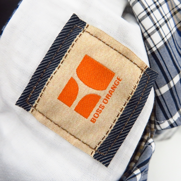 実際に弊社で買取させて頂いたHUGO BOSS/ヒューゴ・ボス BOSS ORANGE チェックシャツ柄 XLの画像 2枚目
