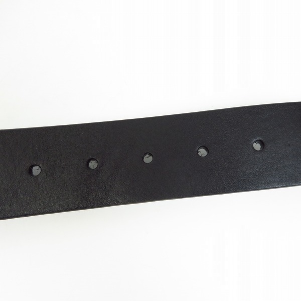 実際に弊社で買取させて頂いた【未使用】EMPORIO ARMANI/エンポリオ アルマーニ レザー ロゴバックル ベルト Y4S201 90/36の画像 5枚目