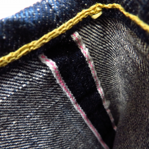 実際に弊社で買取させて頂いたSUGAR CANE/シュガーケーン Lot 1947 ボタンフライデニムパンツ W33L34の画像 7枚目
