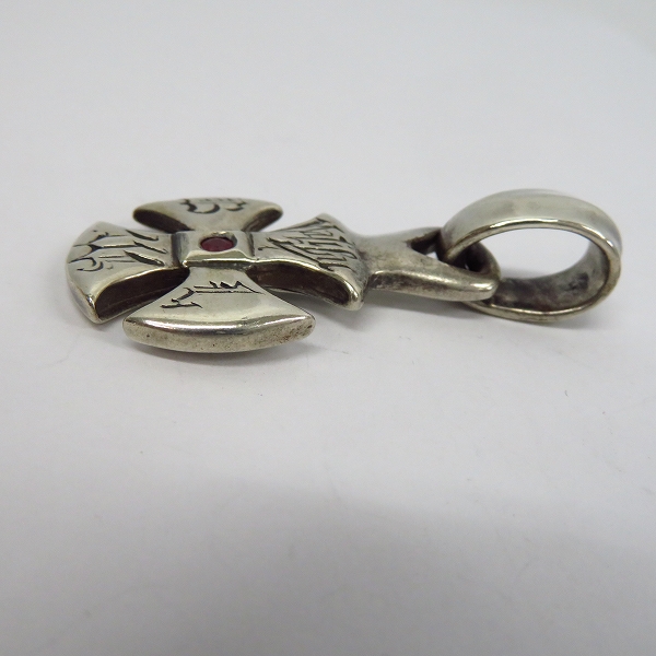 実際に弊社で買取させて頂いたBWL/ビルウォールレザー マリブクロスペンダント トップ w/ストーンの画像 3枚目